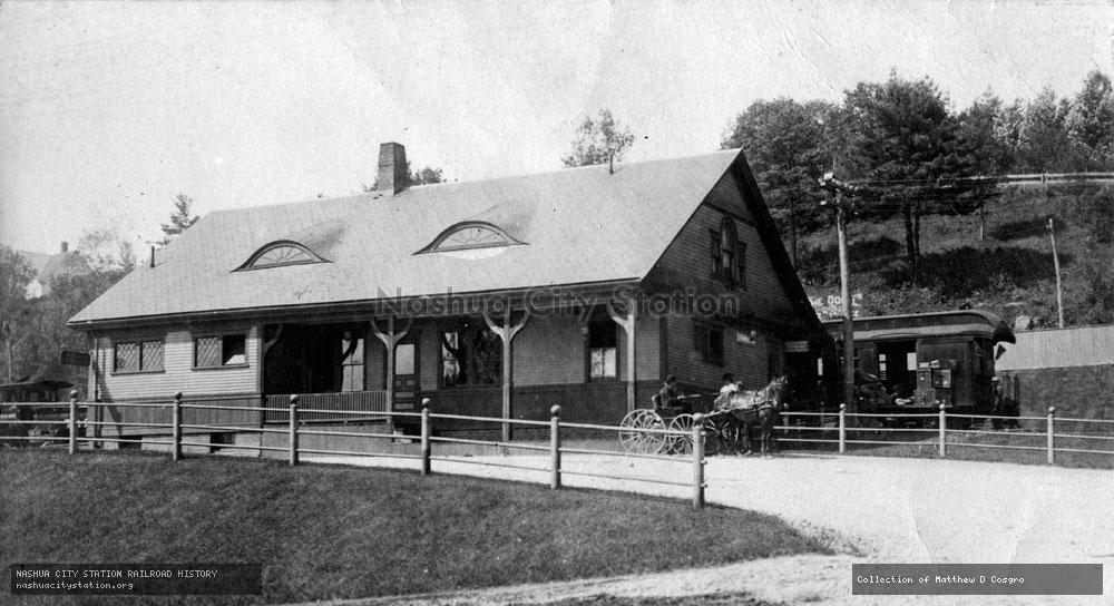 Postcard: Railroad Station, Franklin, New Hampshire